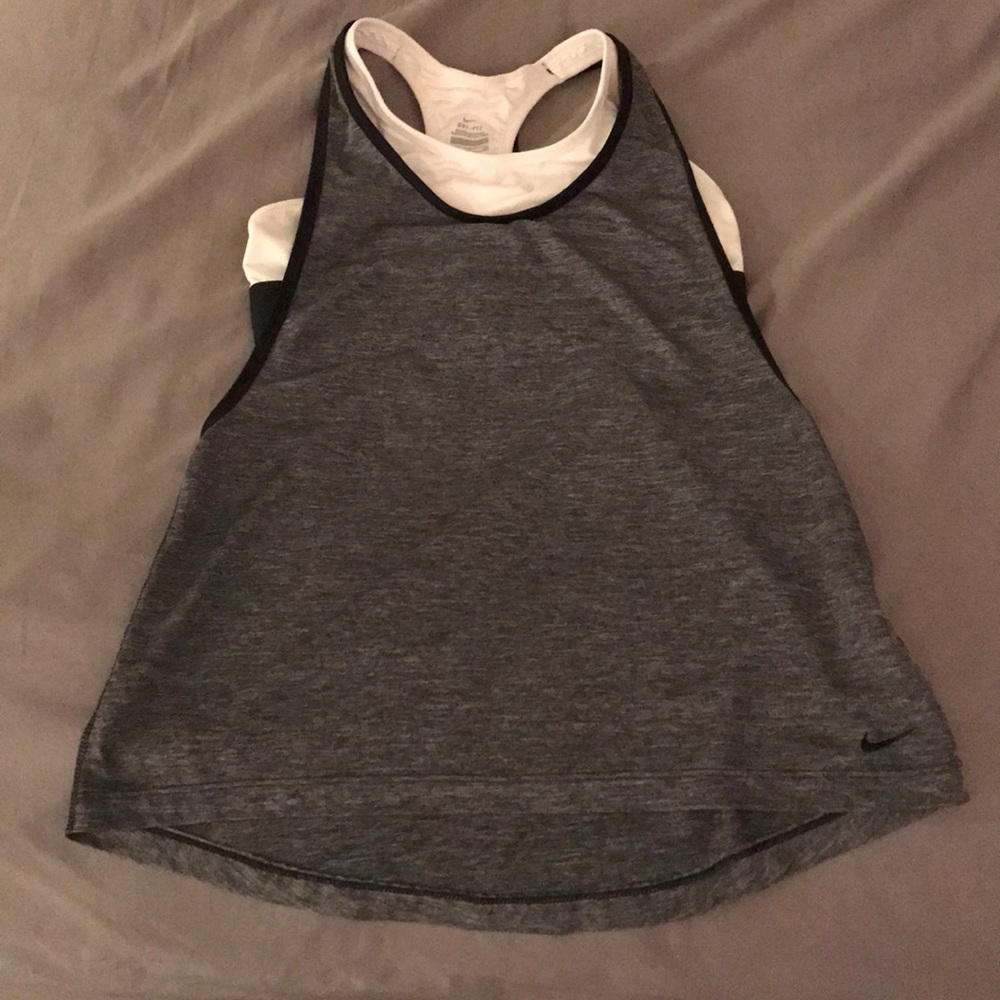 Nike Gray/White Tank